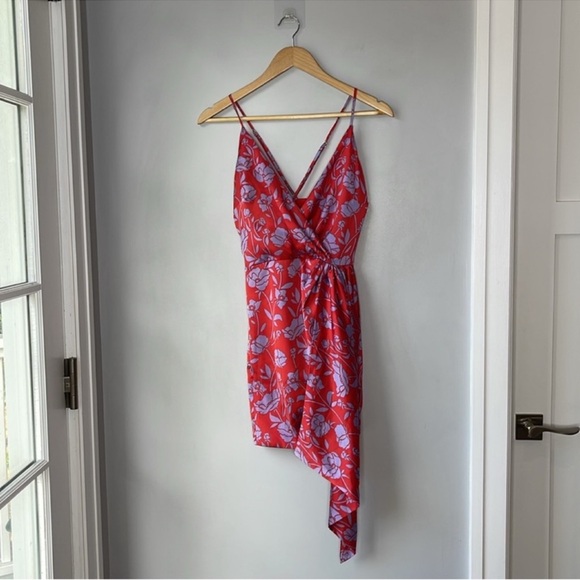 Lovers and Friends Kamala Mini Dress in Red & Purple Floral - Picture 3 of 12